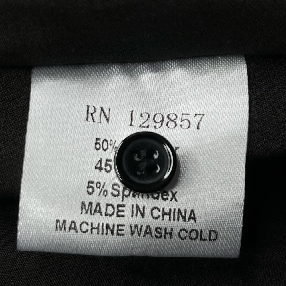 The Shirt Rochelle Behrens Veronica Taffeta Babydoll Dress size M Black - Picture 11 of 11